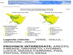 ALLERTA METEO ARANCIONE PER TEMPORALI FORTI